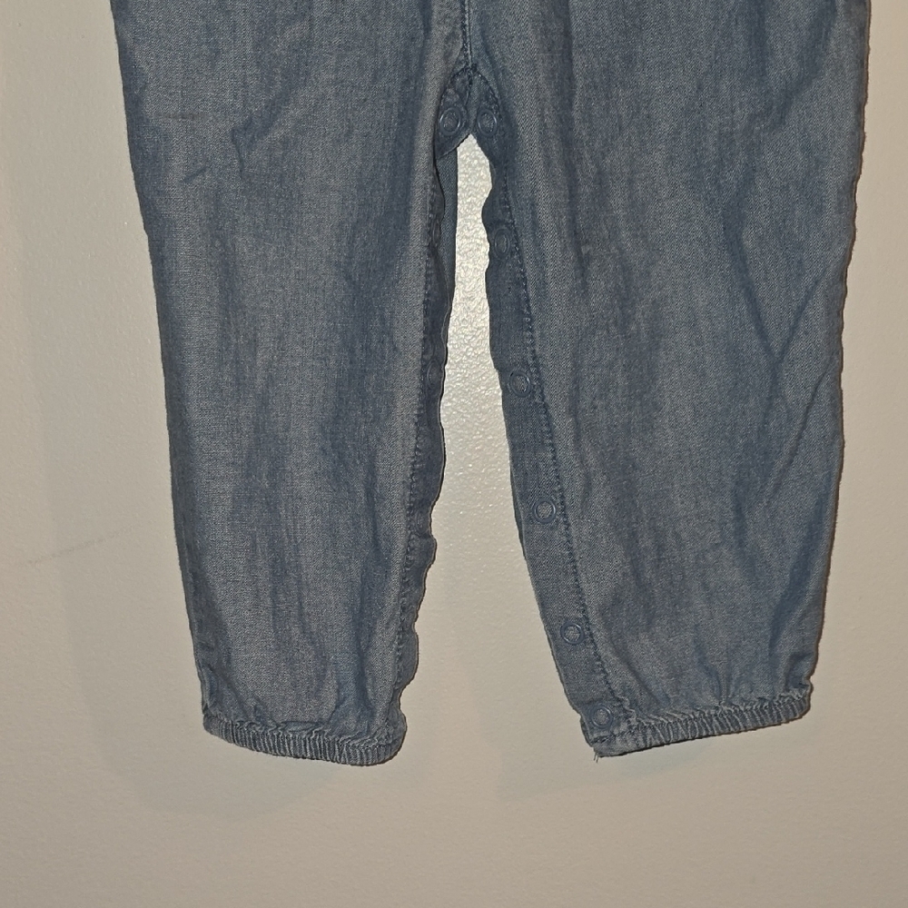 Carter's Blue Denim Bodysuit LOT P - Picture 6 of 9
